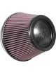 K&N Tapered Conical Air Filter - Carbon Fiber Top