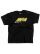 AEM T-Shirt; Logo Distressed, Black - 3X