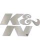 K&N Promotional Product Decal/Sticker Die Cut Chrome