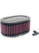 K&N Clamp-On Oval Straight Air Filter