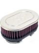 K&N Dual Flange Clamp-On Oval Air Filter