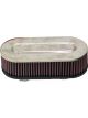 K&N Dual Flange Clamp-On Oval Air Filter