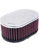 K&N Clamp-On Oval Straight Air Filter