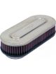 K&N Dual Flange Clamp-On Oval Air Filter
