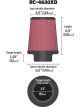K&N Clamp-On Round Tapered Air Filter