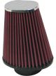 K&N Clamp-On Oval Tapered Air Filter