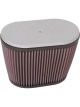K&N Dual Flange Clamp-On Oval Air Filter
