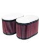 K&N Dual Flange Oval Air Filter