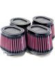 K&N Clamp-On Oval Tapered Air Filter