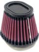 K&N Clamp-On Oval Tapered Air Filter