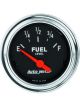 Auto Meter Gauge Traditional Chrome Fuel Lvl Empty/Full 0/30Ω 2 1/16