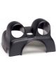 Auto Meter Gauge Mount Steering Column Pod Plastic Black Dual 2 1/16