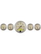 Auto Meter Gauge Kit Analog Antique Beige Speedo Water Temp Fuel Lvl Volt…