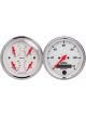 Auto Meter Gauge Kit Analog Arctic White Speedo Water Temp Fuel Lvl Voltm…