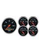 Auto Meter Gauge Kit Analog Designer Black Speedo Water Temp Fuel Lvl Vol…