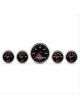 Auto Meter Gauge Kit Designer Black Ii Analog Speedo Water Temp Fuel Lvl …