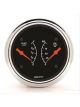 Auto Meter Gauge Designer Black Dual Oil Pressure 0-100 PSI Fuel Lvl Empt…