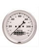 Auto Meter Gauge Old Tyme White Series Speedo 0-120 MPH 3 3/8