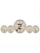 Auto Meter Gauges Antique Beige Speedo Water Temp Oil Pressure Fuel Lvl B…
