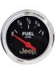 Auto Meter Gauge Jeep Logo Fuel Lvl Empty/ Full 0/ 90Ω 2 1/16