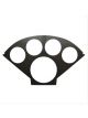 Auto Meter Gauge Panel Tri-5 Plastic Carbon Fiber Look One 3 3/8