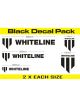 Whiteline W-Whiteline Decal Pack - Black