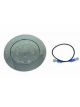 RPC Chrome Alloy Horn, Button With Ground Wire, Flame Style 4-5/8