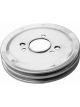 RPC Chrome Steel Crankshaft, Lower Pulley, Double Groove, 7.30