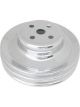 RPC Chrome Steel Water Pump, Upper Pulley, Double Groove, Groove 6-7/8
