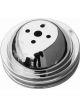 RPC Chrome Steel Water Pump, Upper Pulley, Double Groove, 6.30