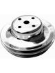 RPC Chrome Steel Water Pump, Upper Pulley, Double Groove, 6.30