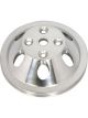 RPC Polished Alloy Water, Pump Upper Pulley, Double, Groove , 6.60