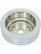 RPC Polished Alloy Water, Pump Upper Pulley, Triple, Groove , 6.60