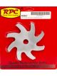 RPC Polished Alloy, Alternator Pulley Fan, Fits GM & Ford (Will Not, Fi…