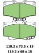 Protex Blue Brake Pads
