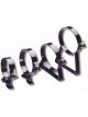 Nitrous Oxide Systems NOS Nitrous Bottle Bracket, Steel, Black Powde