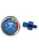 Nitrous Oxide Systems NOS Gauge; N2O, Blue, 1-1/2 SS W/An4 Adapter