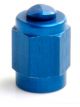 Nitrous Oxide Systems NOS Fitting, Cap, -3 An, Aluminum, Blue Anodiz