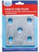 ARK Fish Plate Galvanised 95mm x 90mm Suits 45mm Wide Leaf Spring