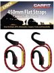 Carfit Heavy Duty Flat Strap 450mm Stretch Cord w/ HD Hook Set of 2