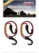 Carfit Heavy Duty Flat Strap 600mm Stretch Cord w/ HD Hook Set of 2