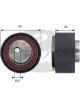 Gates Engine Timing Belt Tensioner Pulley