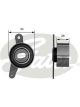 Gates Engine Timing Belt Tensioner Pulley