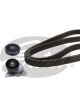 Gates Micro-V Ribbed Belt & Tensioner Kit