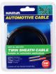 Narva 10A 3mm Twin Core Sheathed Cable 5M Red/Black With Black Tracer