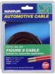 Narva 15A 4mm Twin Core Fig 8 Cable 10M Red With Black Tracer