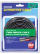Narva 15A 4mm Twin Core Sheathed Cable 10M Red/Black w/Black Tracer