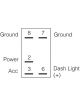 Narva 12/24 Volt Off/On LED Illuminated Sealed Rocker Switch (Red)