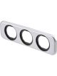 Narva Triple Blank Flush Mount Housing Silver