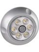 Narva 9-33V LED Interior Swivel Lamp w/Switch & Silver Satin Finish